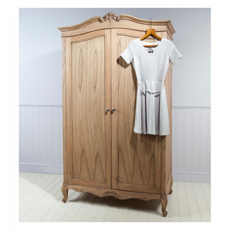 GA Chic 2 Door Wardrobe Weathered